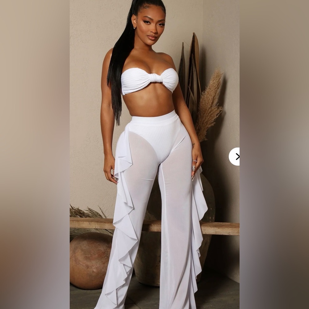 Fashion nova see through cover up pant